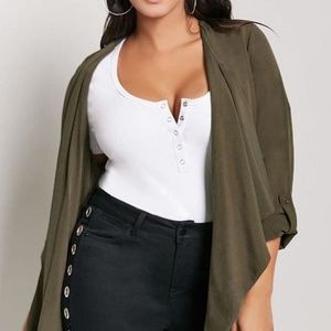 NWOT F21 Plus Size Draped Cardigan